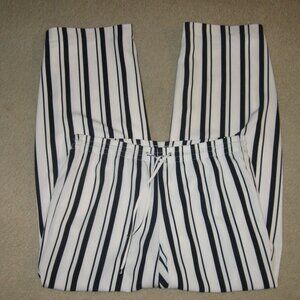 Calvin Klein Pants Size M White With Black Stripes NWT NEW